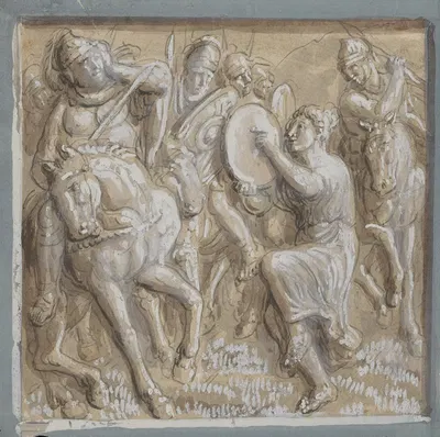 13 drawings after bas reliefs at Florence Pl.05 by Ogden Nicholas Rood — digital art print download