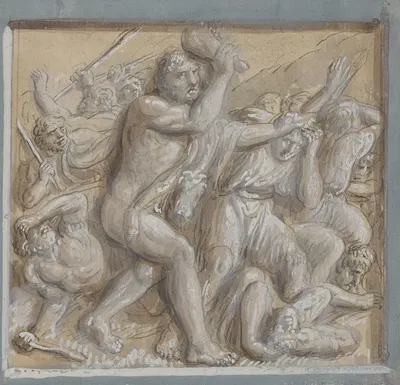 13 drawings after bas reliefs at Florence Pl.10 by Ogden Nicholas Rood — digital art print download
