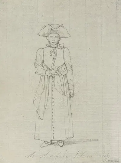 Etude de costume, Po. Annibale Meini Abate by Рене Маржолин — digital art print download