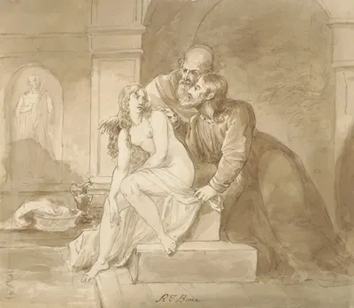 Susanna and the elders by Роберт Тревик Бон — digital art print download