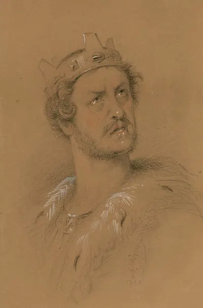 Charles Macready as Lear by Томас Харрингтон Уилсон, 1849 — digital art print download