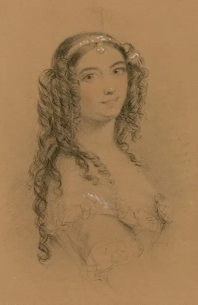 Love chase, Mrs. Nesbitt (Lady Boothly) as Constance by Томас Харрингтон Уилсон, 1849 — digital art print download