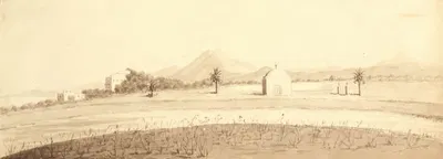 Landschaftsskizze von der Hochzeitsreise by Tina Blau, 1883 — digital art print download