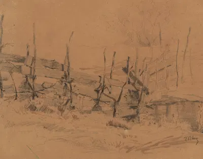 Zaunstudie by Тина Блау, 1900 — digital art print download