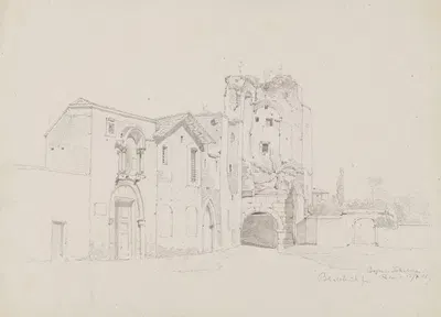 Arch of Dolabella and Silanus in Rome by Arthur Blaschnik, 1855 — digital art print download