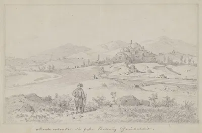Military Guard Post of the Garibaldians at Monterotondo (Lazio) by Arthur Blaschnik, 1867 — digital art print download