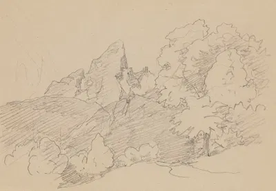 Rocks among Trees by Arthur Blaschnik, 1890 - 1900 — digital art print download