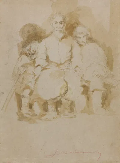 Peasants from Podolia by Яцек Мальчевский, 1877 — digital art print download