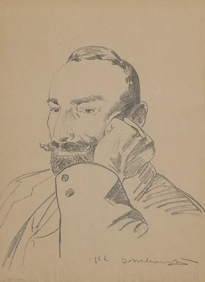 Portrait of Feliks Jasieński by Яцек Мальчевский, 1902 — digital art print download