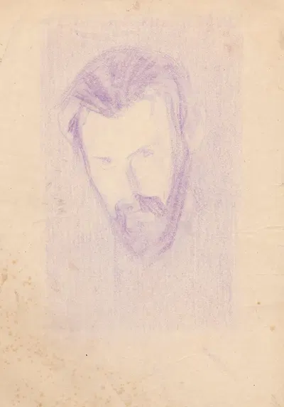 Self-portrait by Jan Rembowski, 1910 — digital art print download