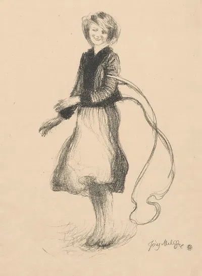 Horse on the loose (Helcia Tatarówna) by Józef Mehoffer, 1904 — digital art print download