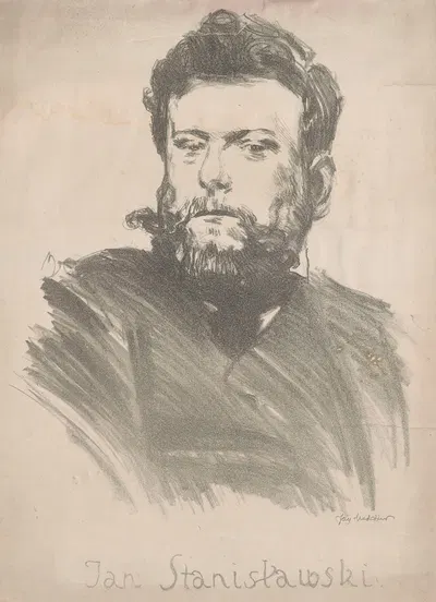 Portrait of Jan Stanisławski by Józef Mehoffer, 1907 — digital art print download