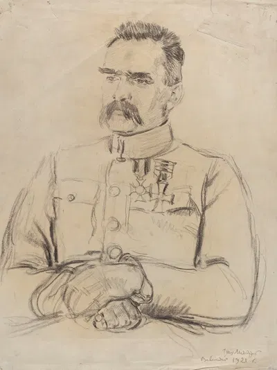 Portrait of Józef Piłsudski by Józef Mehoffer, 1921 — digital art print download