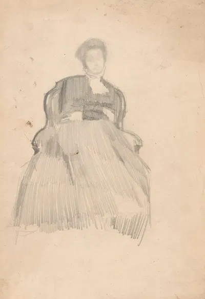 Portrait of Michalina Krzyżanowski by Конрад Кшижановский, 1900 — digital art print download