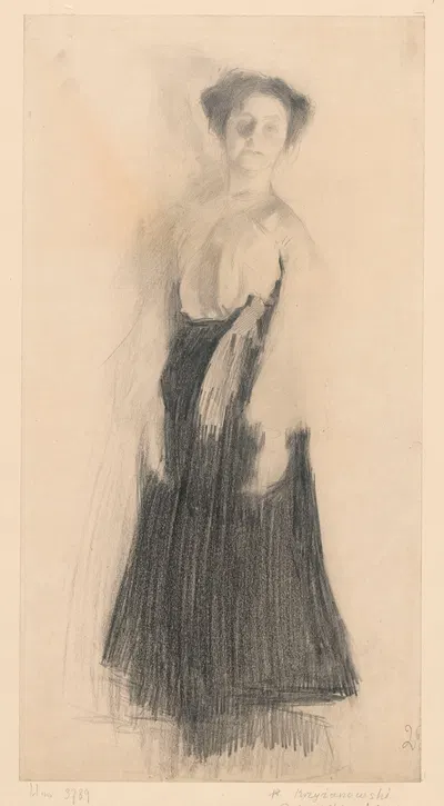 Portrait of Mrs. Ostrowski by Конрад Кшижановский, 1906 — digital art print download