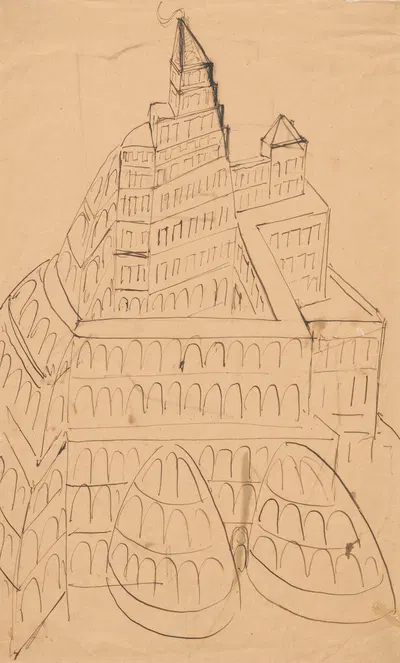 Architectural design by Леон Хвистек, 1927 — digital art print download