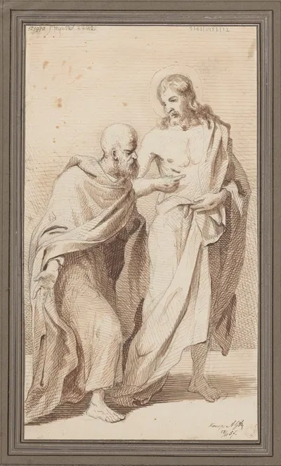 Doubting Thomas by Адриан Глебоцкий, 1857 — digital art print download