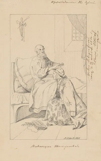 Katarzyna Maciejowska by Адриан Глебоцкий, 1860 — digital art print download