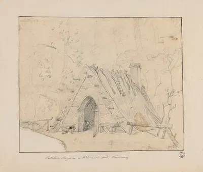 Morysin Hermitage in Wilanów near Warsaw by Адриан Глебоцкий, 1852 — digital art print download