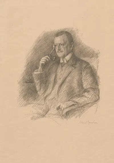 Herrenbildnis Reg. Bauinspektor Graetzer by Альфред Гратцер, 1910 — digital art print download