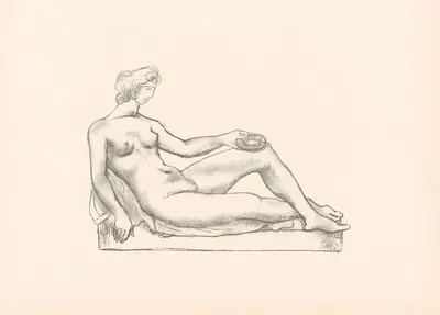 Etude pour le monument de Cézanne by Аристида Маййоль, 1914 — digital art print download