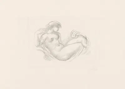 Femme en berceau, bras droit levé by Аристида Маййоль, 1925 — digital art print download