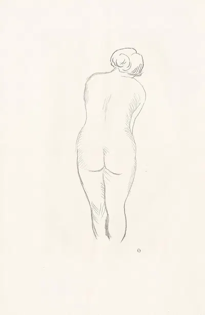 Femme nue de dos by Аристида Маййоль, 1927 — digital art print download