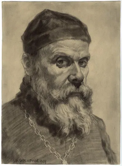 Old Believer Priest from Krasnoyarsk. by Борис Васильевич Смирнов, 1904 — digital art print download