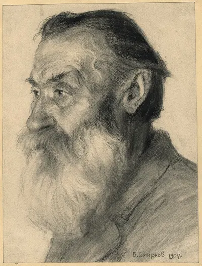Old Migrant from Ukraine. Irkutsk. by Борис Васильевич Смирнов, 1904 — digital art print download