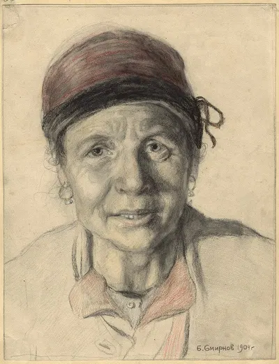 Settler Woman from Ukraine who Migrated to Siberia. by Борис Васильевич Смирнов, 1904 — digital art print download