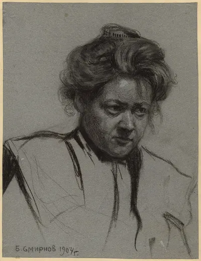 Teacher at a Girls' School in Irkutsk. by Борис Васильевич Смирнов, 1904 — digital art print download