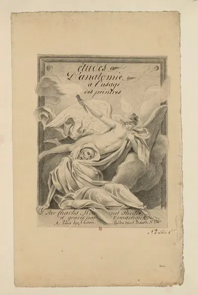 Cahiers d'Anatomie Pl.01 by Charles Monnet — digital art print download