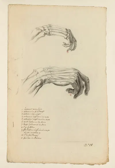 Cahiers d'Anatomie Pl.23 by Charles Monnet — digital art print download