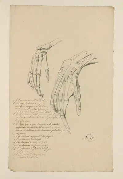 Cahiers d'Anatomie Pl.24 by Charles Monnet — digital art print download
