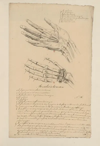 Cahiers d'Anatomie Pl.27 by Charles Monnet — digital art print download