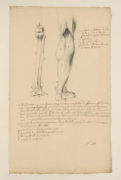 Cahiers d'Anatomie Pl.28 by Charles Monnet — digital art print download