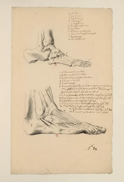 Cahiers d'Anatomie Pl.35 by Charles Monnet — digital art print download