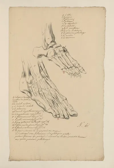Cahiers d'Anatomie Pl.36 by Charles Monnet — digital art print download