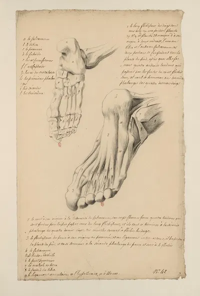 Cahiers d'Anatomie Pl.38 by Charles Monnet — digital art print download