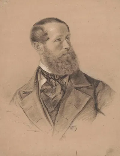 Portrait of a Man by Федор Бир, 1849 — digital art print download