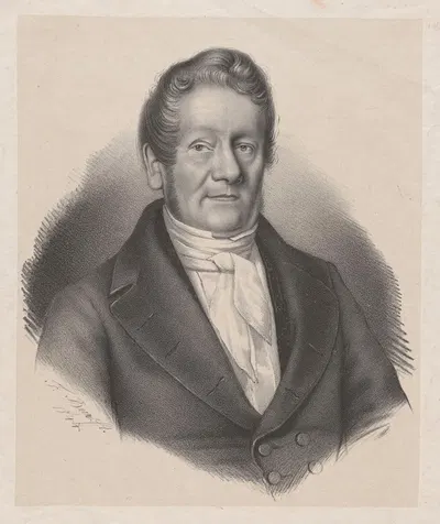 Portrait of a Man by Федор Бир, 1844 — digital art print download