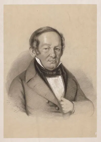 Portrait of a Man by Федор Бир, 1851 — digital art print download