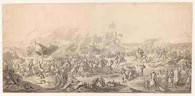 Chodkiewicz’s Battle of Kircholm on 27 September 1605 by Ignacy Gierdziejewski, 1850 — digital art print download