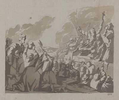 Defence of Częstochowa by Ignacy Gierdziejewski, 1850 — digital art print download