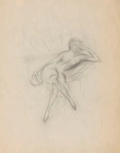Sketch by Jerzy Hulewicz, 1911 — digital art print download