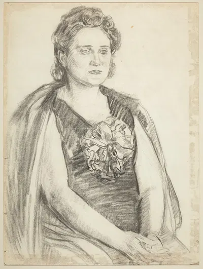 Portret Haliny Zadęckiej by Józef Mehoffer, 1940-1945 — digital art print download