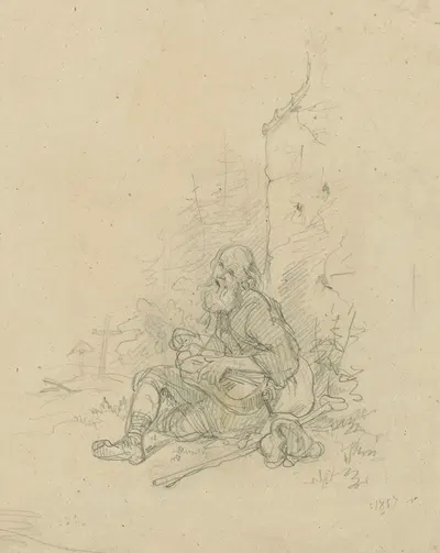 Podolia lirnyk by Юлиуш Коссак, 1857 — digital art print download