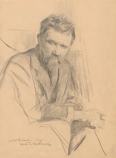 Portrait of the painter Wacław Koniuszko by Леон Вычулковский, 1895 - 1898 — digital art print download