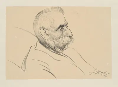 Study of an old man by Леон Вычулковский, 1912 — digital art print download