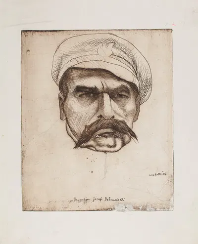 Brygadjer Józef Piłsudski by Леопольд Готлиб, 1914 — digital art print download